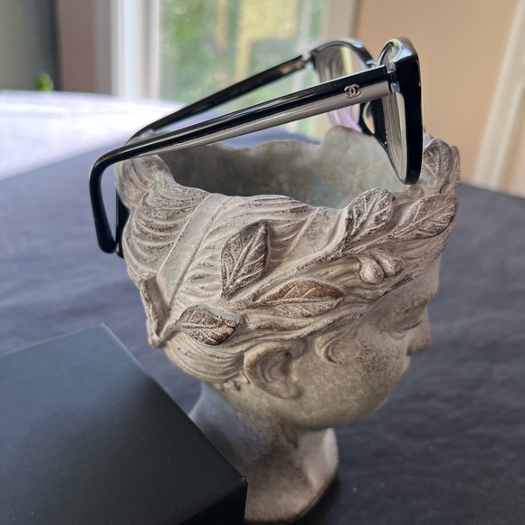 Chanel Women's Glasses Italy with Case Box EUC Grey Black Logo Acetate 54-17 140 - Picture 4 of 16